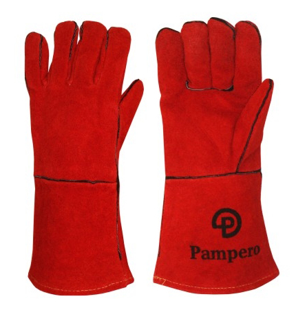 GUANTE SOLDADOR ROJO C/REF H/KEVLAR T-10