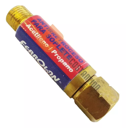 VALVULA ANTI-RETROCESO  P/MANG. GAS 8/10 MM