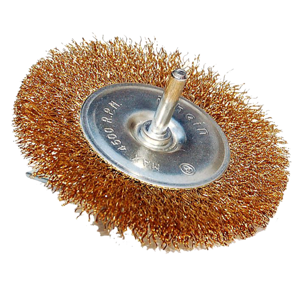 CEPILLO PLANO BRONCEADO ONDULADO C/ VASTAGO 75 MM